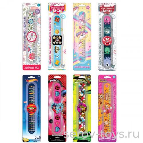 Часы SLAP001 с самозакручивающимся браслетом электронные