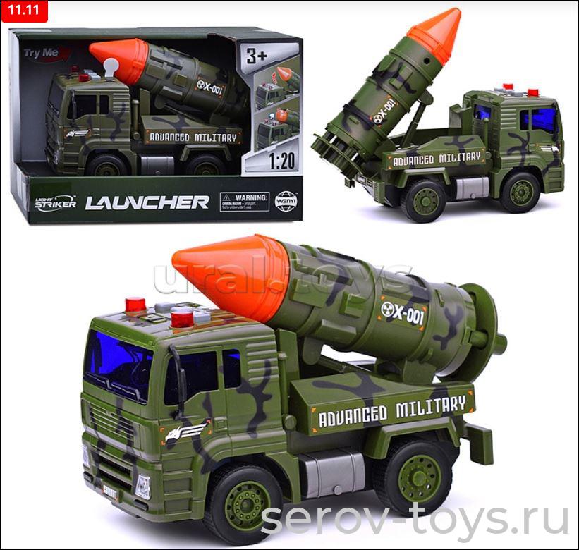 Машина инерц 1:20 WY440C Военная техника Х-001 свет звук Wenyi