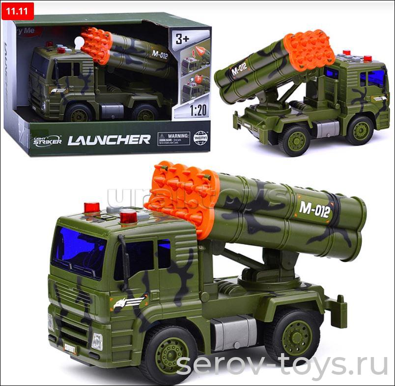 Машина инерц 1:20 WY440D Военная техника М-012 свет звук Wenyi