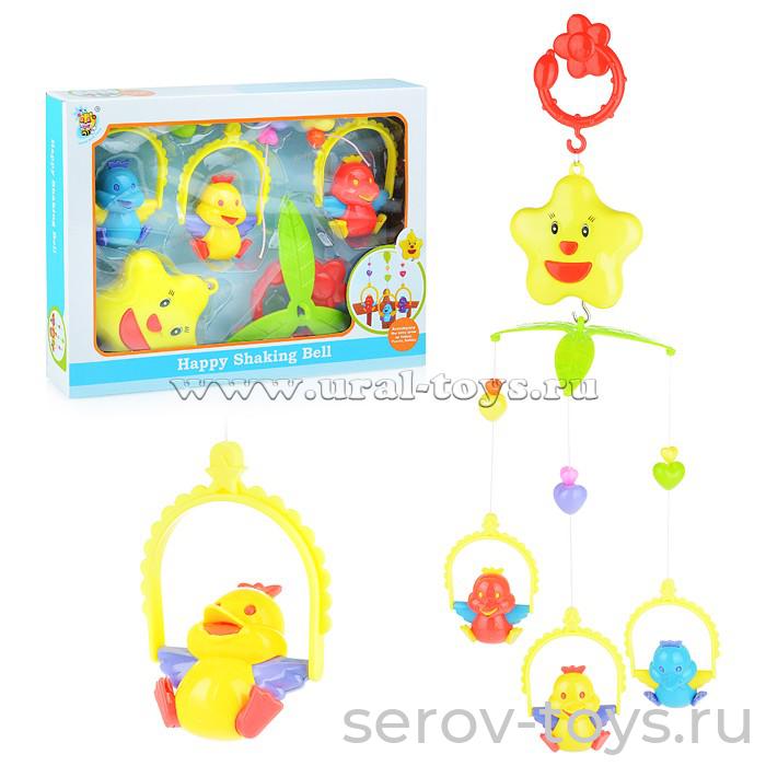 Карусель музыкальная D140 Птички механическая в кор