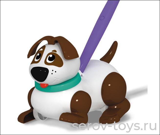 Каталка 01981 Собачка на палочке в сетке Стеллар