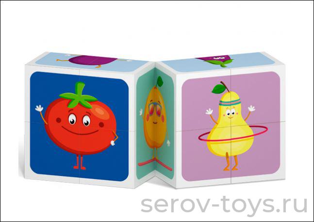 Кубик трансформер 00874 Овощи и фрукты Стеллар