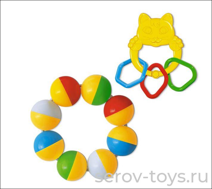 Набор погремушек подарочный №6 01586 в пак Стеллар