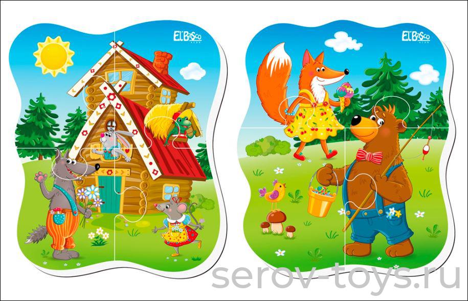 Пазл Магнитный Теремок ET04-018 мягкий в пак El'BascoKids