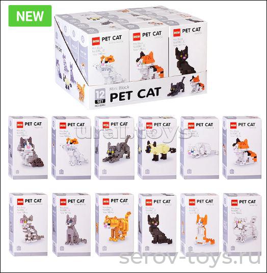 Конструктор 3D 698C Коты в ассорт 12шт в кор