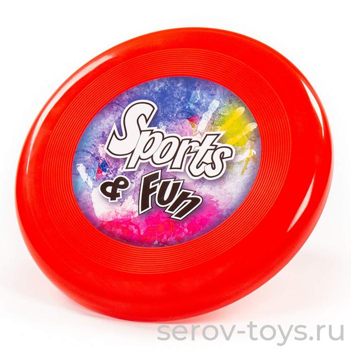 Летающая тарелка 225мм красная 89977 ПОЛЕСЬЕ