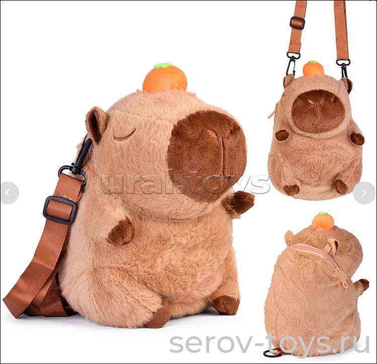 Сумочка Капибара 20*15см 00-6755