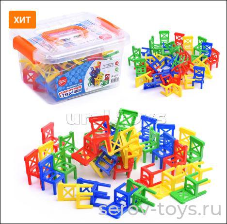 Игра Балансирующие стульчики UT0031 в чемодане 36шт Дарите радость