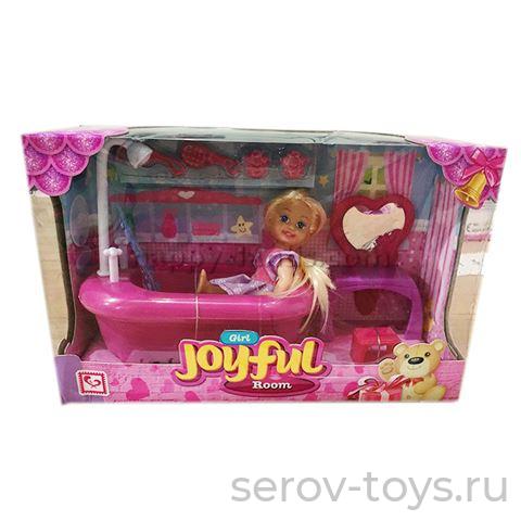 Кукла мини 102707K  с ванной и аксесс 11см в кор 899-78