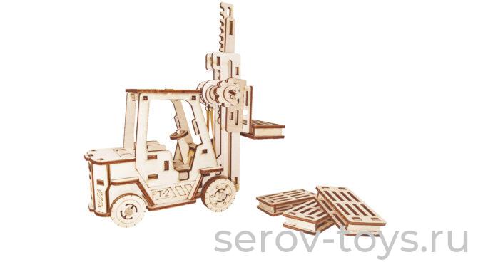 Конструктор дерев ТР-02 Погрузчик 72 дет Pollika