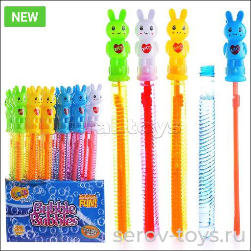 Мыльные пузыри гигантские 120 мл Зайчишки 00-0370 супергигант расправляется
