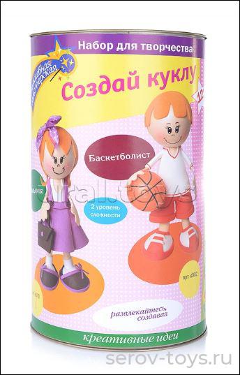 Набор ДТ Создай куклу Школьница к010 в банке Волшебная мастерская