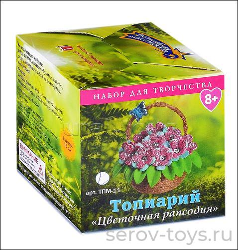 Набор ДТ Топиарий ТПМ-11 Цветочная рапсодия в коробке Волшебная мастерская