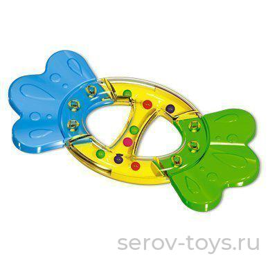 Погремушка 01569 прорезыватель Бантик в пак  Стеллар