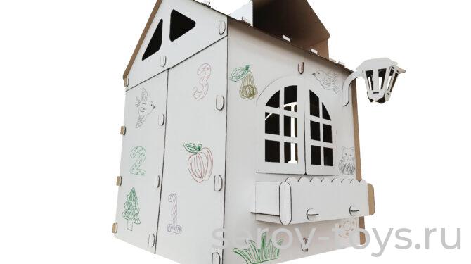 Конструктор Картонный домик для детей Е-01 Прайм 100см Pollika