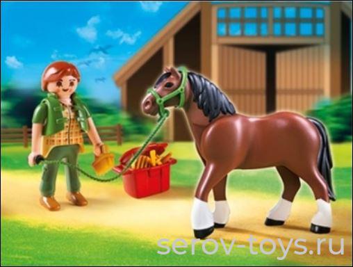 Конный клуб 5108pm Шайрская лошадь со стойлом