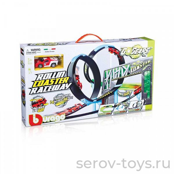 Трек 18-30285 1:55 Скоростная трасса с 2 петлями 1 машиной