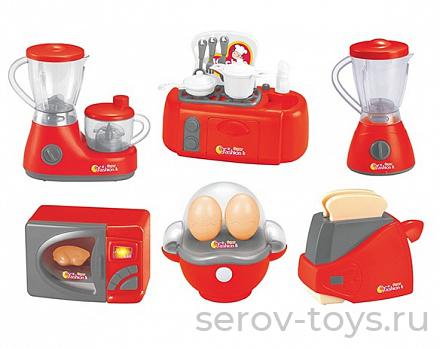 Набор кухонной техники 00666 6шт звук свет в кор Помогаю маме