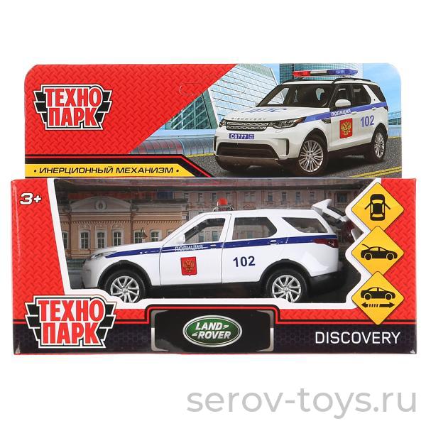 Модель Технопарк LAND ROVER DISCOVERY Полиция DISCOVERY-12POL-WH в кор