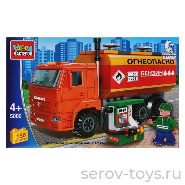 Конструктор Город мастеров 5006 Камаз Бензовоз 155 дет