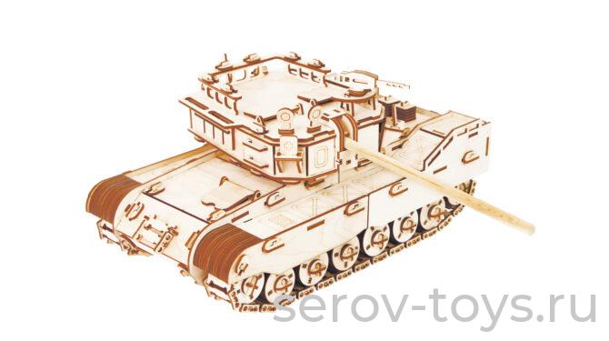 Конструктор дерев ТР-06 Боевой танк 723 дет Pollika