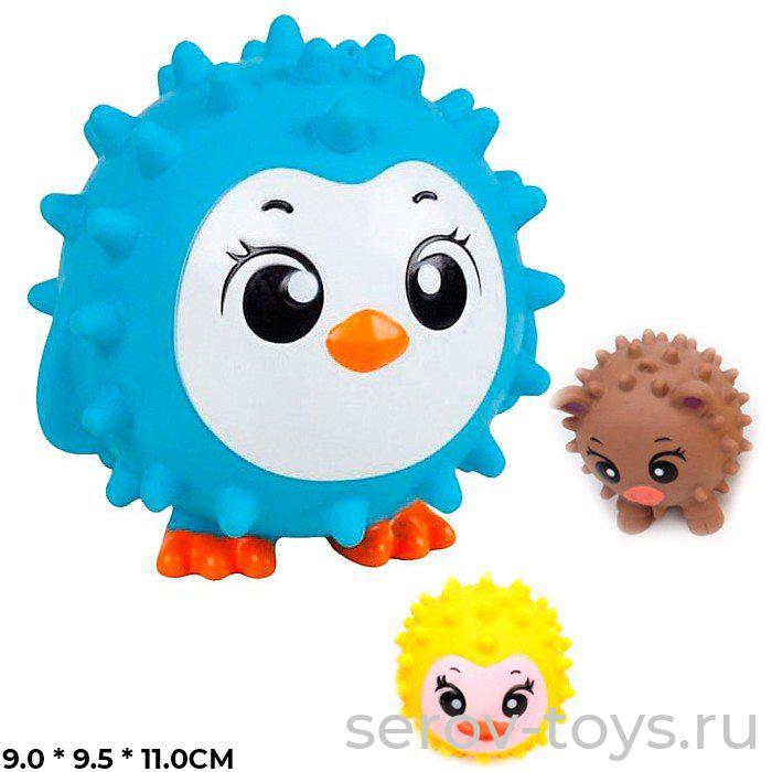 Игрушка резиновая 7222-10 Зверята mix 11см в пак