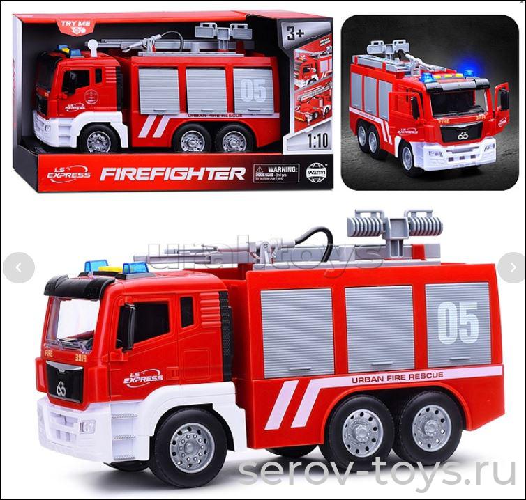 Машина инерц 1:10 WY1124A Пожарная Цистерна свет звук Wenyi