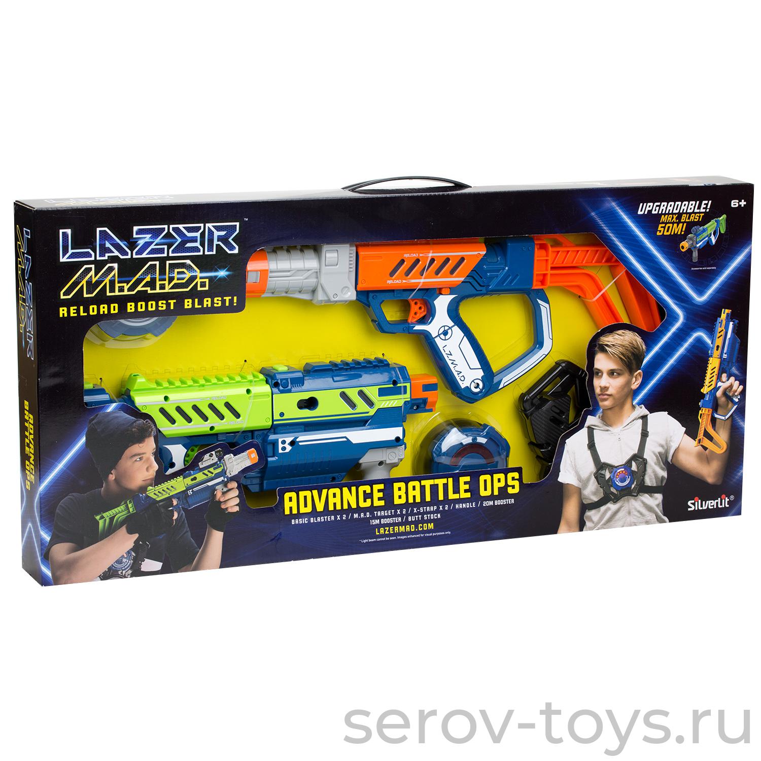 Lazer M.A.D. 86848 Делюкс набор (2 бластера, 2мишени, 2 держателя,4 модуля)