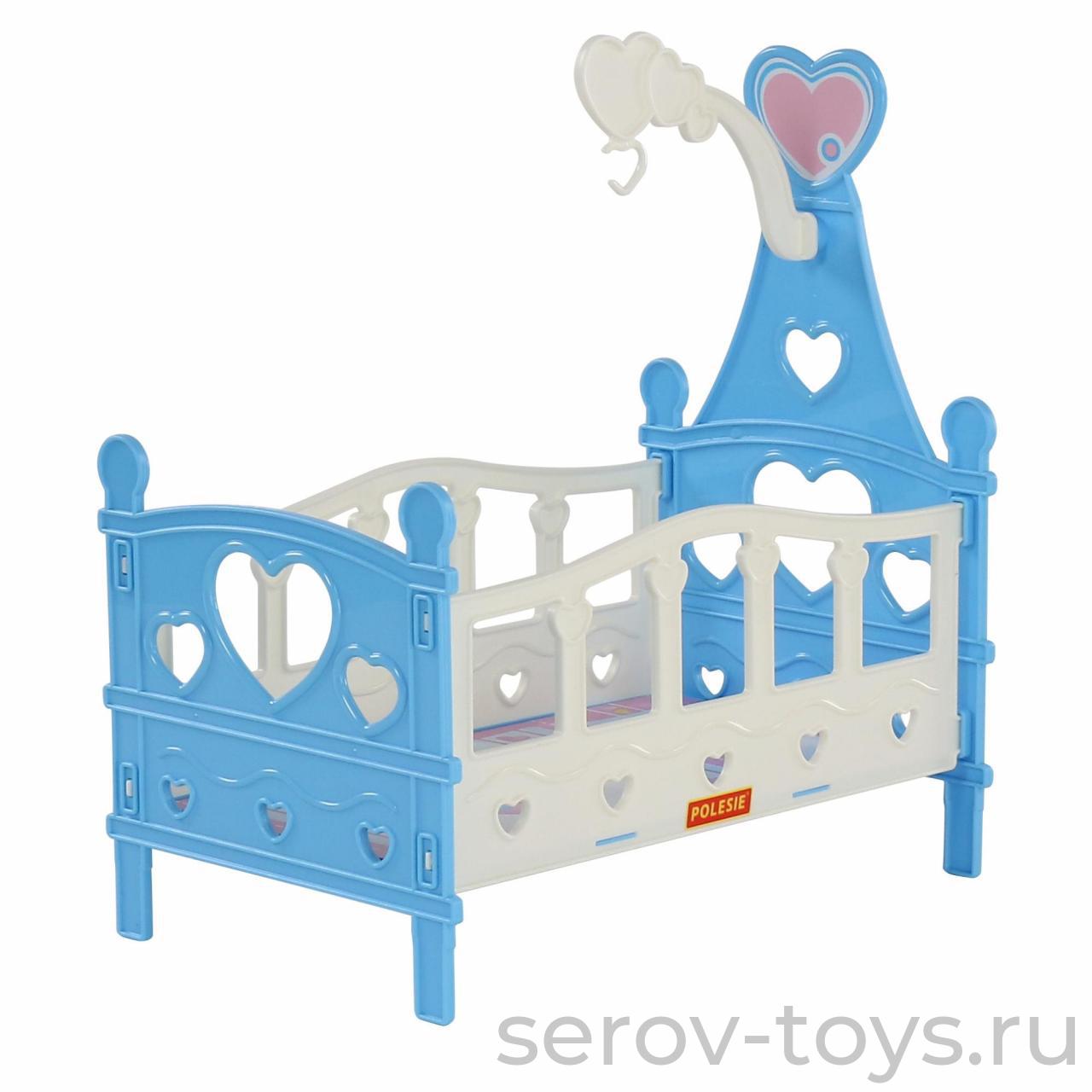 Кроватка для кукол 62055 сборная №3 (6 элементов) в пакете ПОЛЕСЬЕ