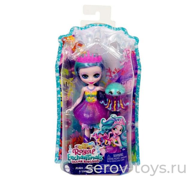 Enchantimals Кукла базовая со зверюшкой FNH22 Джелани Медуза и Стингли HFF34