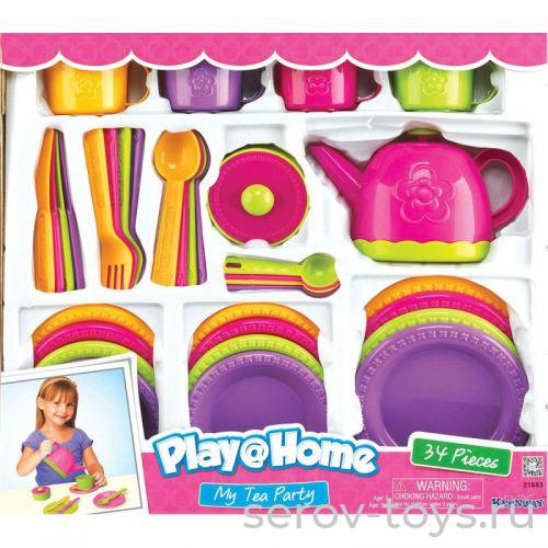 Набор 21665,21683 Чаепитие 34 пред. (21683 аналог розовый)