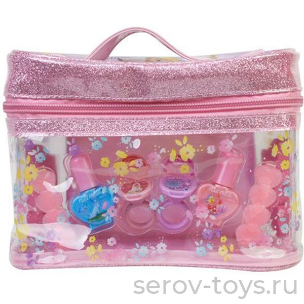 ПРОСРОЧЕНО БЕСПЛАТНО от 4000/1390 Princess 9801351 Игровой набор дет декор косметики в косметичке (УЦЕНКА 50% Срок истек)