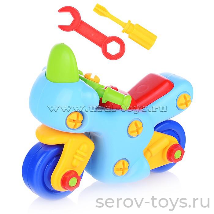 Конструктор 1275 Мотоцикл с отверткой в пак