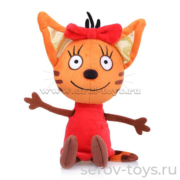 Мульти-Пульти 3 кота Карамелька 16 см озвуч. V92307-16 (нажми на ушко)