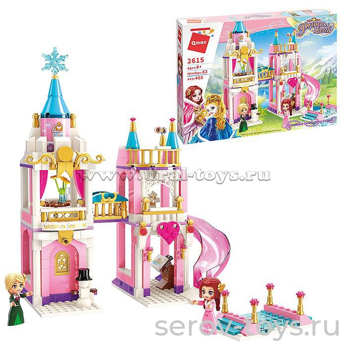 Конструктор Qman 2615 Принцесса Лея 405дет Снежный замок