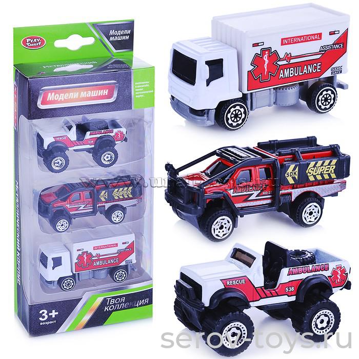 Набор машин 6670 Спасательная техника мини (3шт) в кор