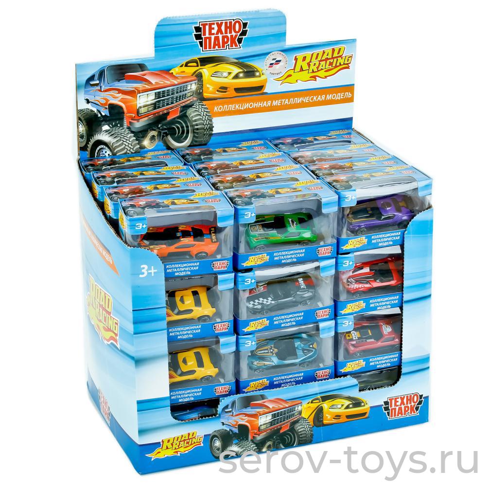 Машина металл Технопарк 80992F-R в ассорт 7,5см в кор