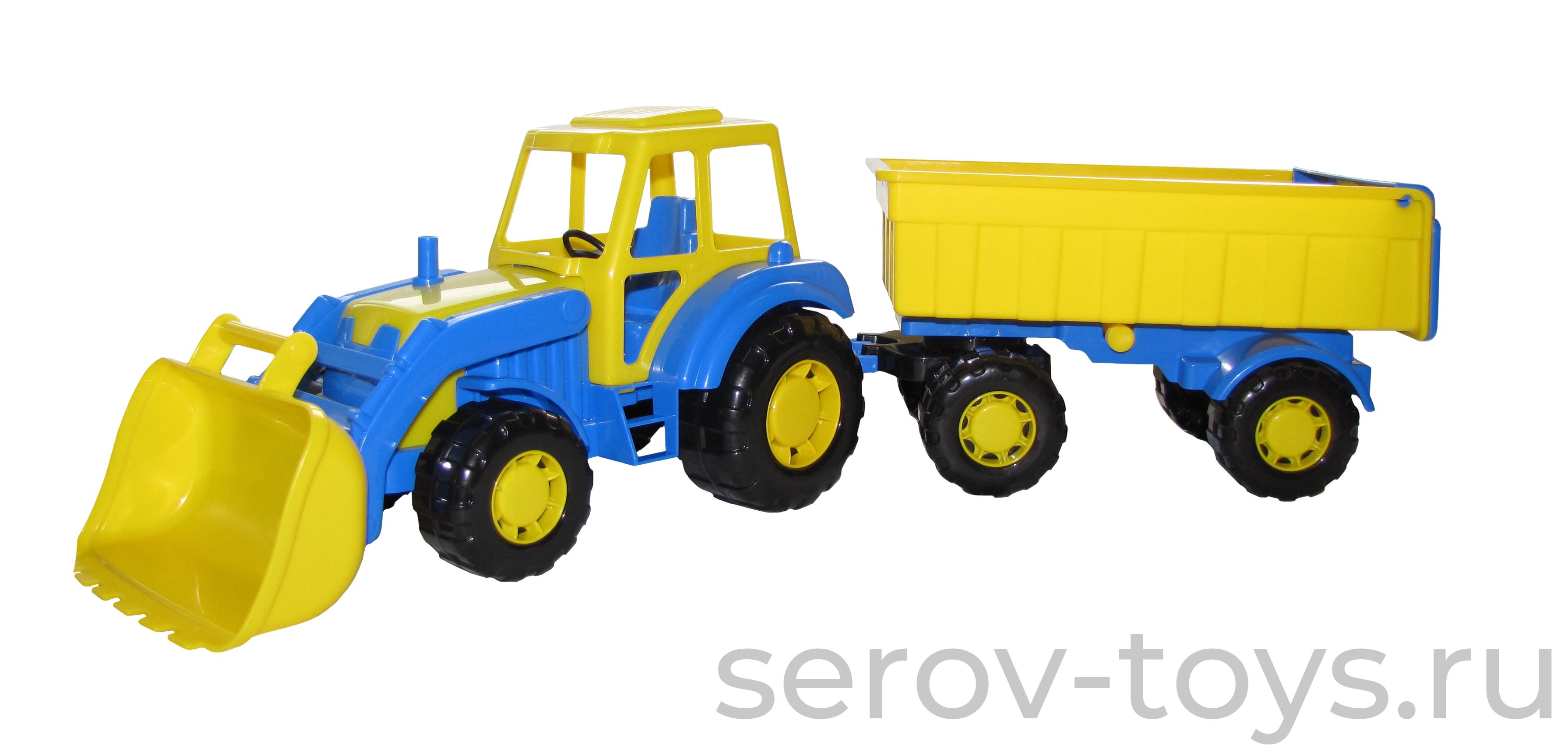 Трактор Алтай с прицепом № 1 и ковшом 35349 ПОЛЕСЬЕ