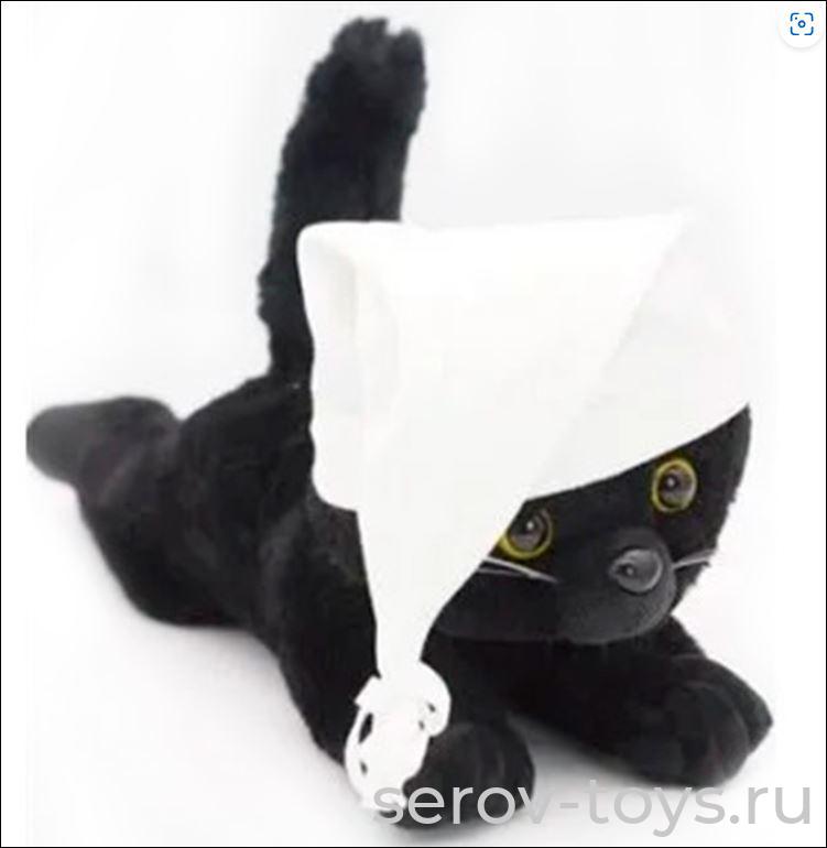 Котенок Аф 30см в белом колпаке с кисточкой 0823825-27 Unaky Soft Toy