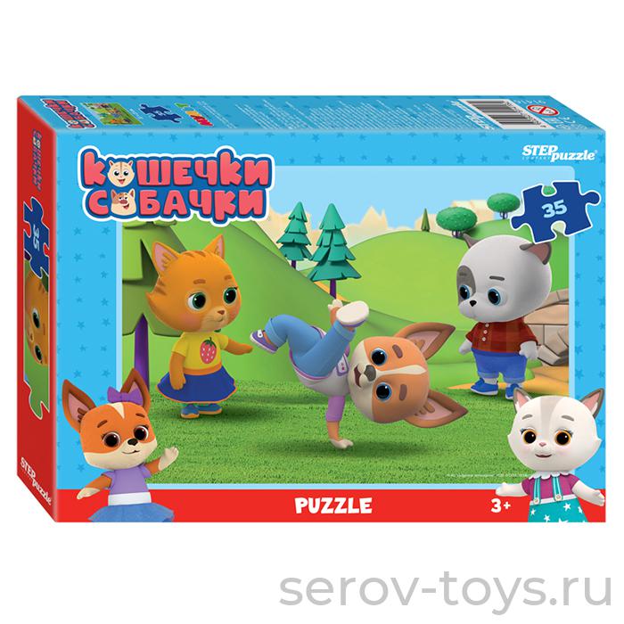 Пазл 35 Кошечки и собачки 91416 Степ