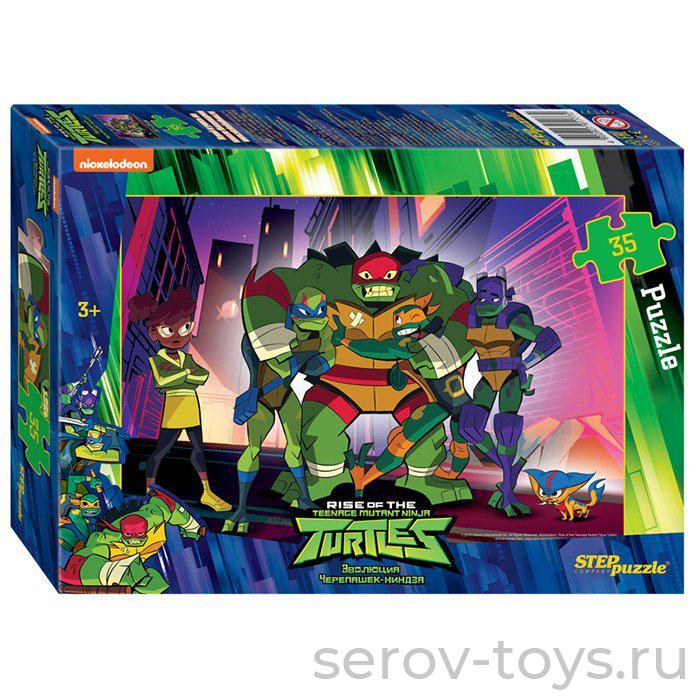 Пазл 35 Черепашки Ниндзя 91177 Степ