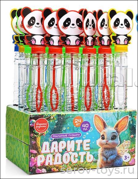 Мыльные пузыри  UT0156-3 Панда 40мл в колбе Дарите радость!