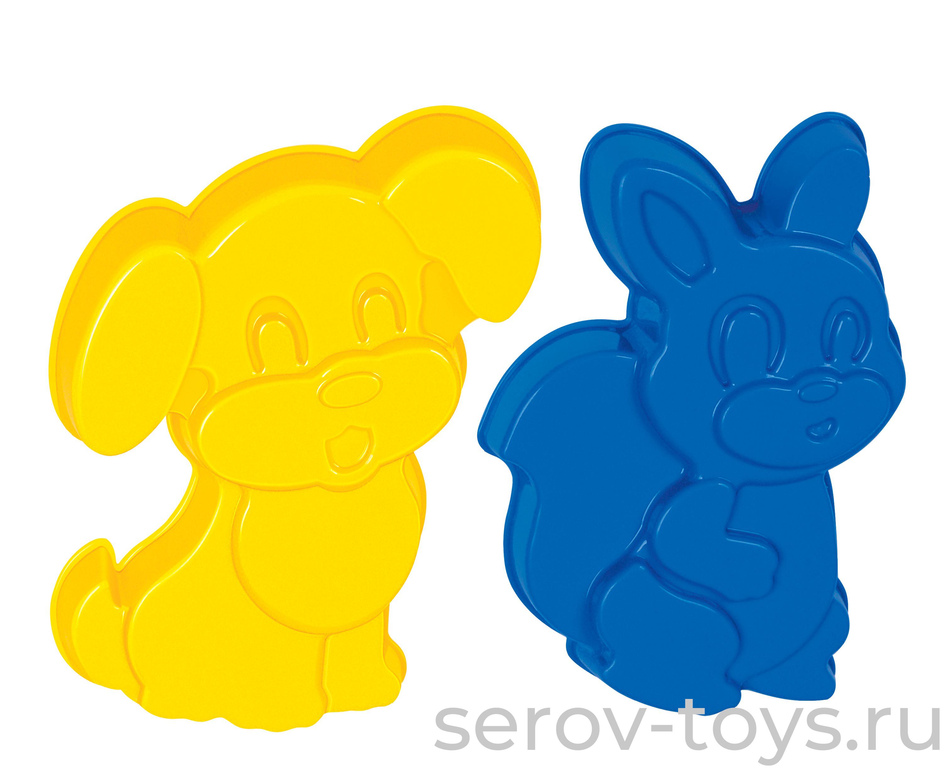 Формочки 2 шт (белочка+песик) 7155 ПОЛЕСЬЕ