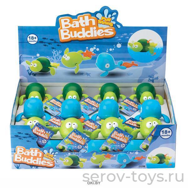 Игрушка для ванны 12296KW (черепашка,кит,лягушка)12268