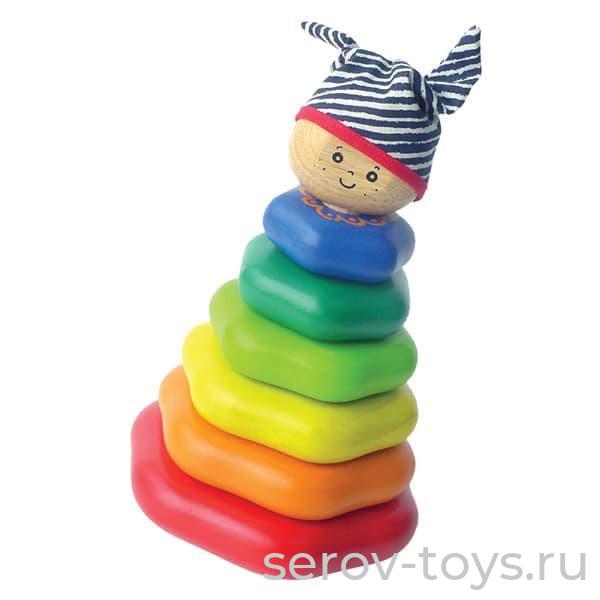 Пирамидка-сортер по размеру 22003m Дерево