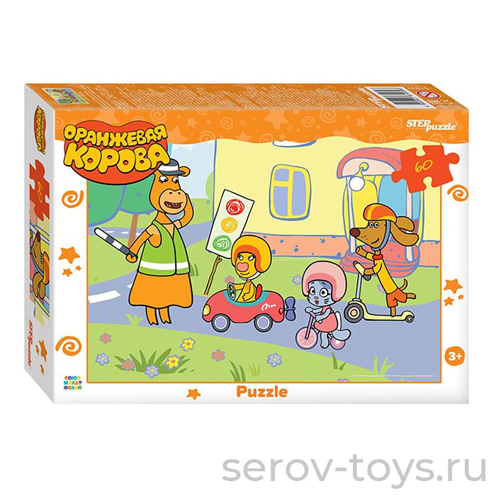 Пазл 60 Оранжевая корова 81039 Степ