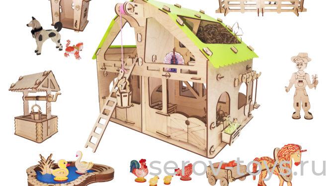 Конструктор дерев Н-39 Мега ферма 363 дет Pollika