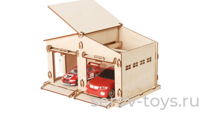 Конструктор дерев Н-12 Гараж Дуэт 62 дет Для кукол 10см Pollika