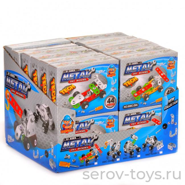 Конструктор металлический 898C-29ABCD Гоночная машина в кор