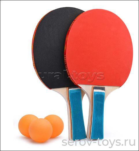 Теннис настольный 00-3710 2ракетки+3мяча на блистере